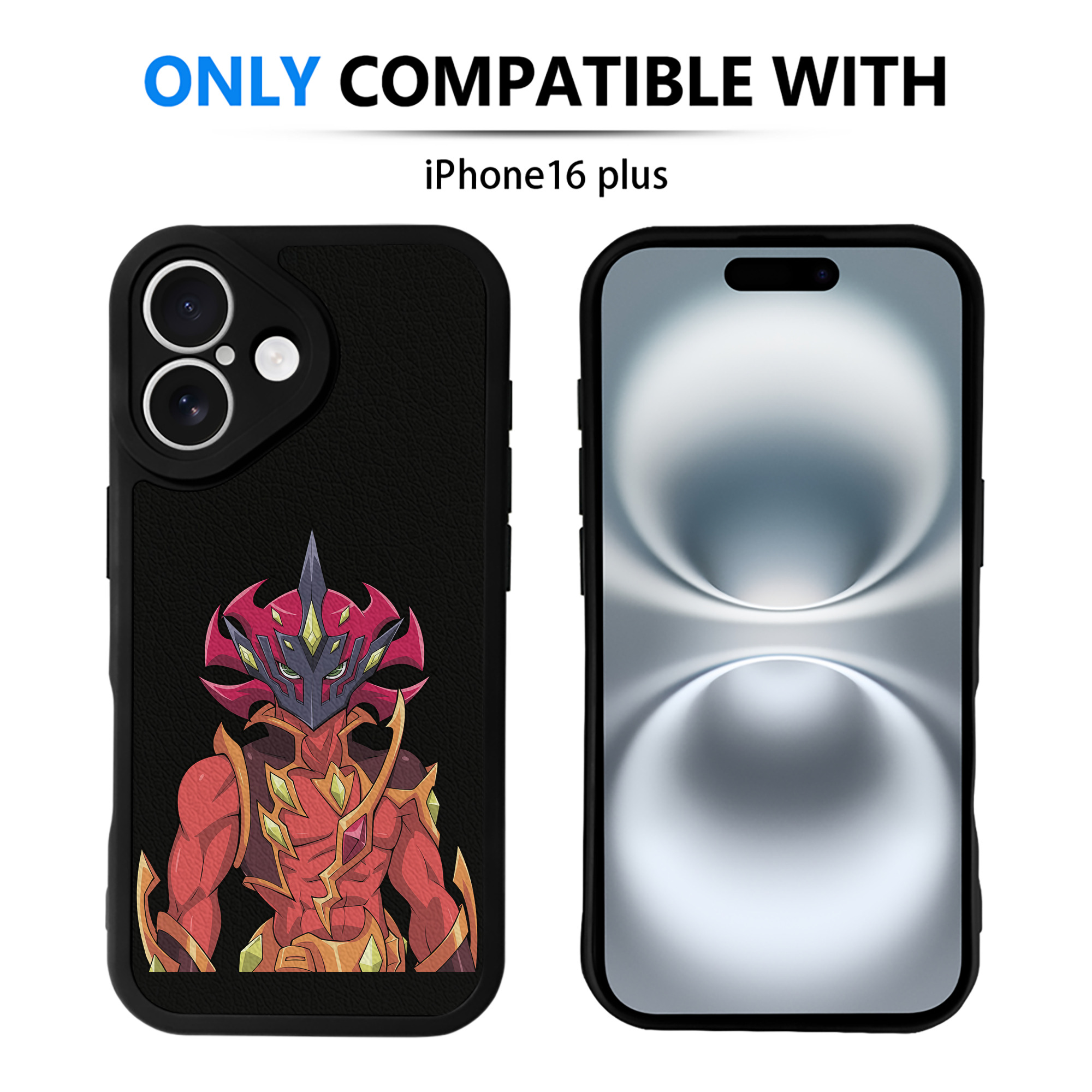 （画像用） 遊☆戯☆王 Yu-Gi-Oh! 【iPhone 16シリーズ対応】シリコンスマホケース（レザー調） 材質：シリコン